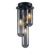 Milagro - Lampa sufitowa PAX BLACK 3xG9
