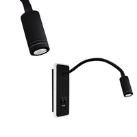 Milagro - Lampka nocna BASE 8W+2W BLACK