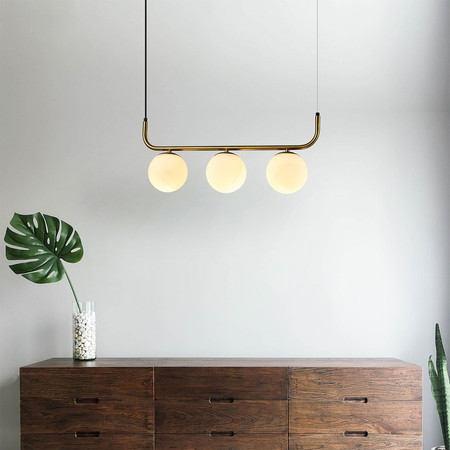 Lampa wisząca Alisa złota 3xE14