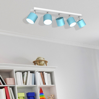 Milagro - Lampa sufitowa DIXIE BLUE/WHITE 5xGX53