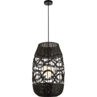 Milagro - Lampa wisząca ARONA BLACK 1xE14 fi 400