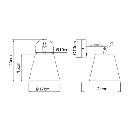 Bali kinkiet biały LP-5031/1W WH