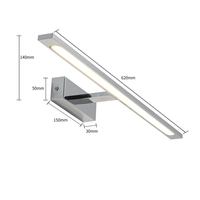 Kinkiet Isla chrom 62cm IP44 LED CCT