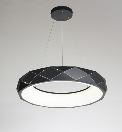 Lampa wisząca Reus czarna LED 4000K