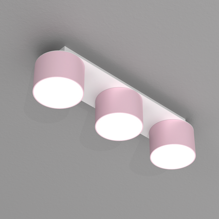 Milagro - Lampa sufitowa DIXIE Pink/White  3xGX53