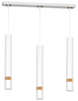Milagro - Lampa wisząca JOKER WHITE/WOOD 3xGU10