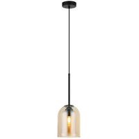 Lampa wisząca Elaris bursztynowa 1xE27