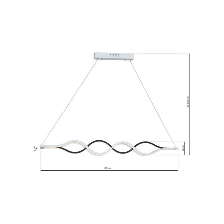 Milagro - LAMPA WISZĄCA SPLIT 36W LED