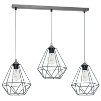 Milagro - Lampa wisząca BASKET GRAY 3xE27