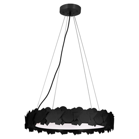 Milagro - Lampa wisząca SOHO BLACK 24W LED