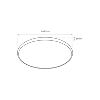 Plafoniera RINGO RGB 36W  Ø390 mm