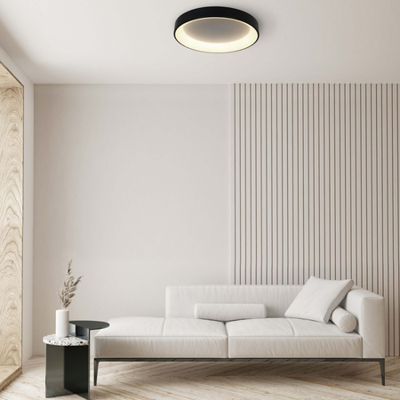 Plafon Georgia 60 cm czarny LED CCT