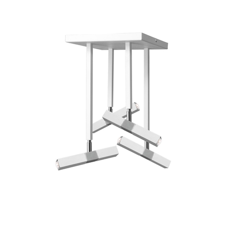 Milagro - Lampa sufitowa CASTRO WHITE / CHROME 4xG9