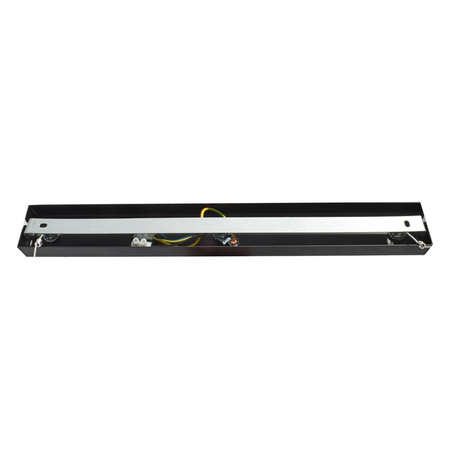 Milagro - Lampa wisząca OZZY BLACK / WOOD 4xE27 60W