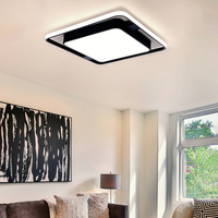 LAMPA DEKORACYJNA PANEL 66W KWADRAT CZARNA STELLA + PILOT  DL-F01