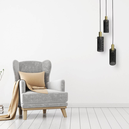 Lampa wisząca Tirana 3 czarna 3xE27