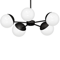 Milagro - Żyrandol SFERA BLACK 5xE14
