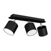 Milagro - Lampa sufitowa DIXIE BLACK 3xGX53