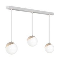 Milagro - Lampa wisząca SFERA WOOD 3xE14
