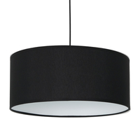 Milagro - Lampa wisząca CASINO BLACK/CHROME 1xE27