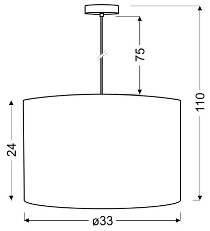 ARABESCA LAMPA WISZĄCA 33X33X24 1X60W E27 KREMOWY (ABAŻUR 77-19441 Z ZAWIESIEM 85-10608)