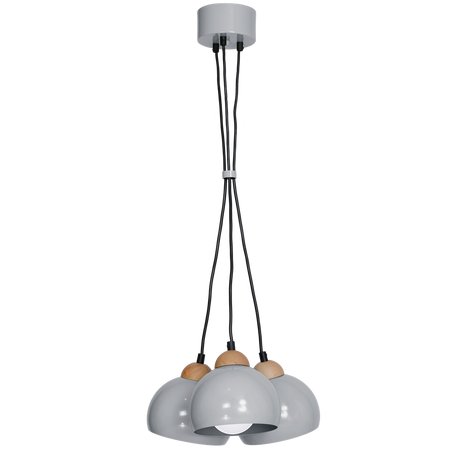 Milagro - Lampa wisząca DAMA GRAY 3xE27