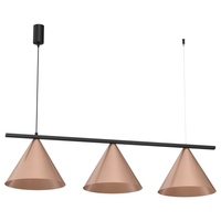 Milagro - Lampa wisząca CAPITAL CZARNY-MIEDZIANY 3XGX53