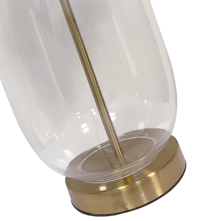Lampa stołowa Amur czarno - transparentna 1xE27