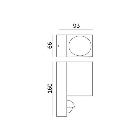 Kinkiet ogrodowy z czujnikiem ruchu QUAZAR 15 1xGU10 LX IP44 szary Kobi