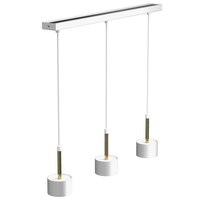 Milagro - Lampa wisząca ARENA WHITE/GOLD 3xGX53