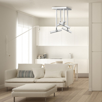 Milagro - Lampa sufitowa CASTRO WHITE / CHROME 4xG9