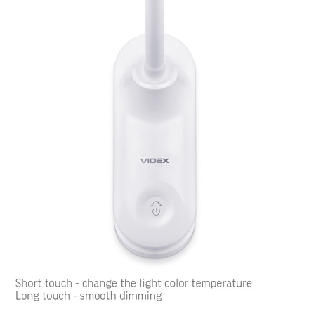 Lampka biurkowa LED 6W ściemnialna 3 barwy światła klips