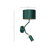 Milagro - Kinkiet VERDE GREEN + 1x mini GU10