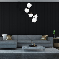 Milagro - Lampa wisząca SFERA BLACK 5xE14