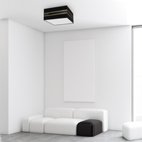 Milagro - Lampa sufitowa Kwadrat ULTIMO BLACK 2xE27