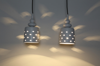 HAMP LAMPA WISZĄCA 2X60W E27 BIAŁY