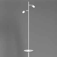 Milagro - Lampa podłogowa JOKER WHITE/CHROME 2xGU10
