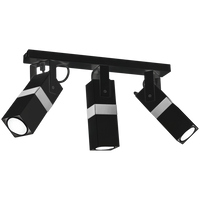 Milagro - Lampa sufitowa VIDAR BLACK/CHROME 3xGU10