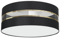 Milagro - Lampa Sufitowa ULTIMO BLACK 3xE27 Ø50cm