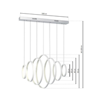 Milagro - LAMPA WISZĄCA VERTIGO 96W LED