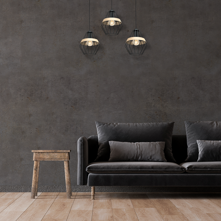Milagro - Lampa wisząca CLIFF BLACK 3xE27