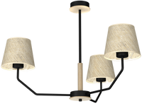 Milagro - Lampa wisząca ETNA Black 3xE27