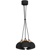 Milagro - Lampa wisząca DAMA BLACK 3xE27