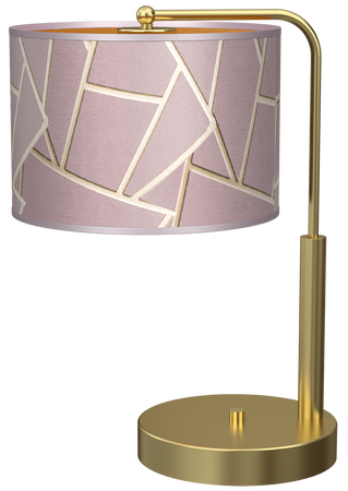 Milagro - Lampka nocna ZIGGY PINK Gold/Pink 1xE27