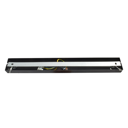 Milagro - Lampa wisząca OZZY BLACK / WOOD 4xE27 60W