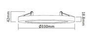 Plafon York czarny 2w1 LED 4000K