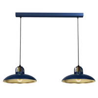 Lampa wisząca FELIX NAVY BLUE/GOLD 2xE27