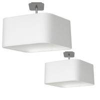 Milagro - Lampa podsufitowa NAPOLI WHITE/CHROME 1xE27