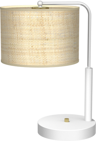 Milagro - Lampa gabinetowa MARSHALL WHITE / RATTAN 1xE27