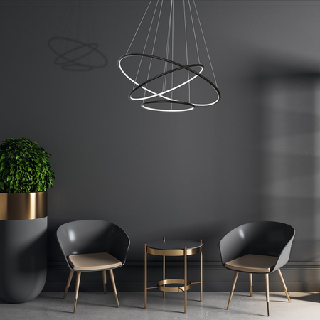 Milagro - LAMPA WISZĄCA ORION BLACK  99W LED